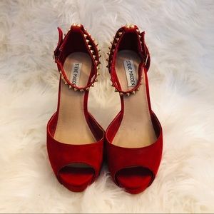 Steve Madden-  Spiked peep toe heels